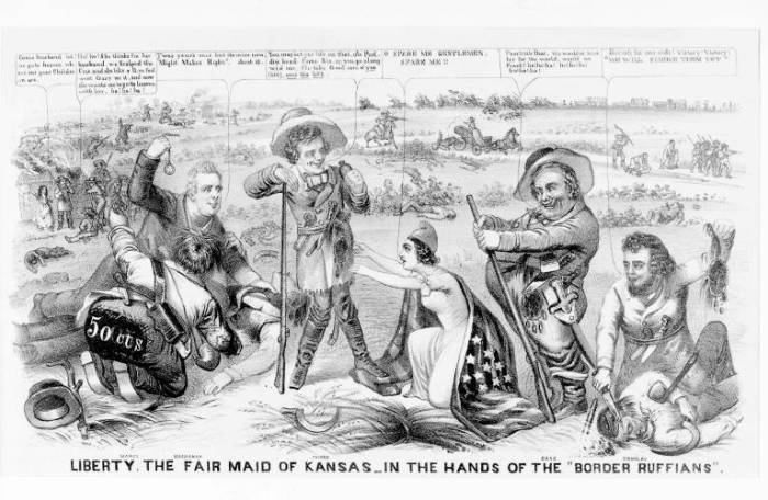 Kansas nebraska act political cartoon