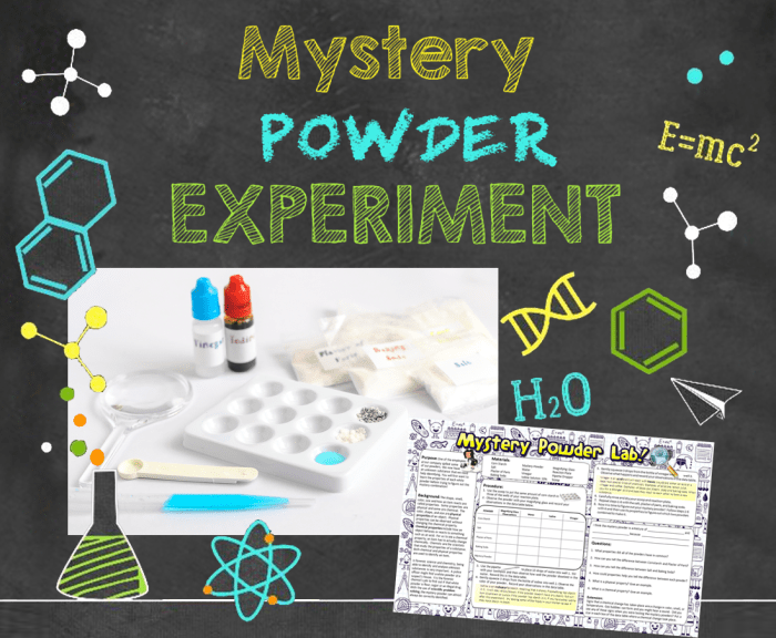 Mystery powder lab answer key