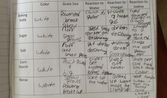 Mystery powder lab answer key