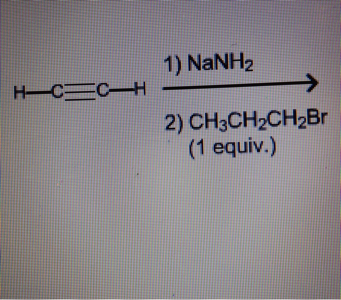 Design a synthesis of 1-butyne from ethyne and ethanol