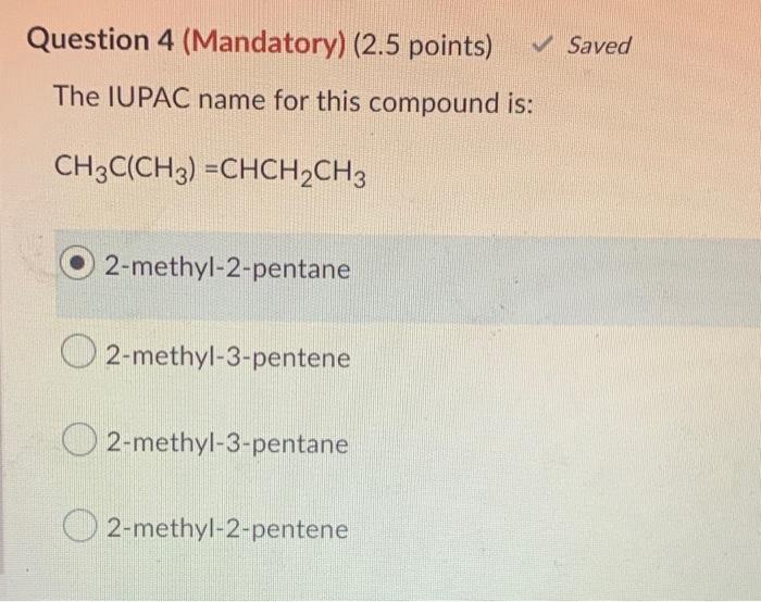 All of the following are representations of 2-methylpentane except